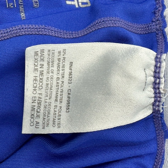 Nike PRO Combat Dri-Fit Sz M Compression Capri Womens Blue W4 - Picture 5 of 6